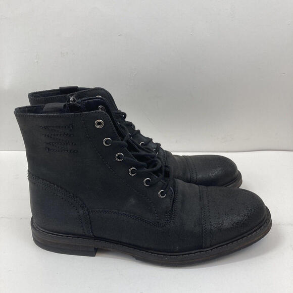 Clarks Black Leather Men's Boots - Picture 4 of 9